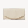 Portefeuilles Longs-Chloé Portefeuille A Rabat Lizzie Cement Beige