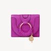 Portefeuilles Compacts-Chloé Portefeuille A Trois Volets Hana Fuchsia Purple