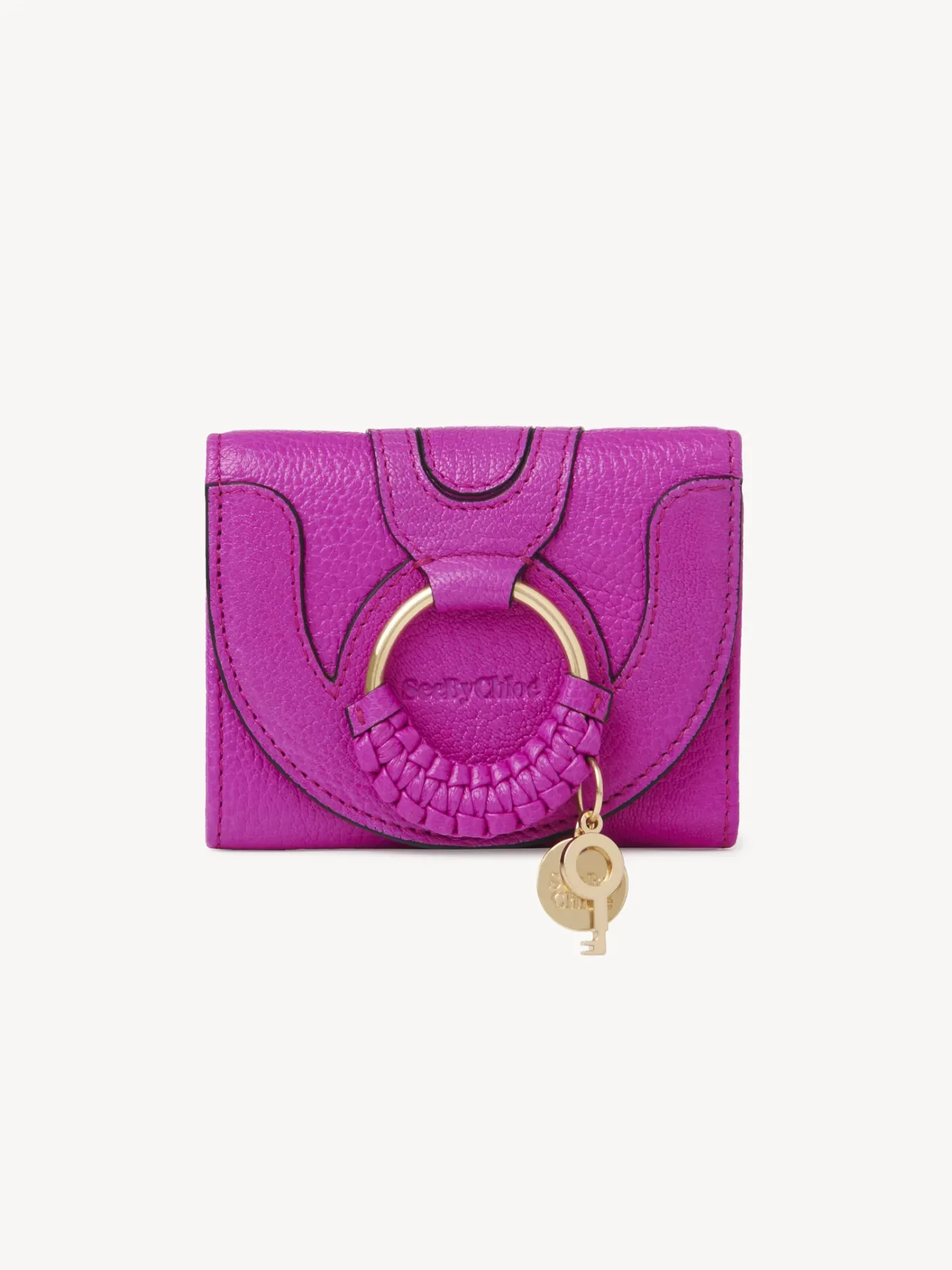 Portefeuilles Compacts-Chloé Portefeuille A Trois Volets Hana Fuchsia Purple