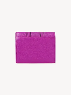 Portefeuilles Compacts-Chloé Portefeuille A Trois Volets Hana Fuchsia Purple