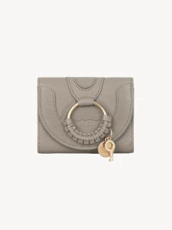 Portefeuilles Compacts-Chloé Portefeuille A Trois Volets Hana Motty Grey
