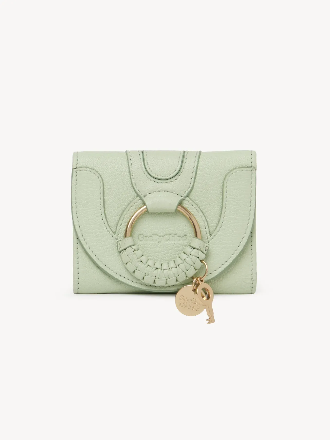 Portefeuilles Compacts-Chloé Portefeuille A Trois Volets Hana Pastel Green