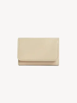 Portefeuilles Compacts-Chloé Portefeuille A Trois Volets Saddie Cement Beige