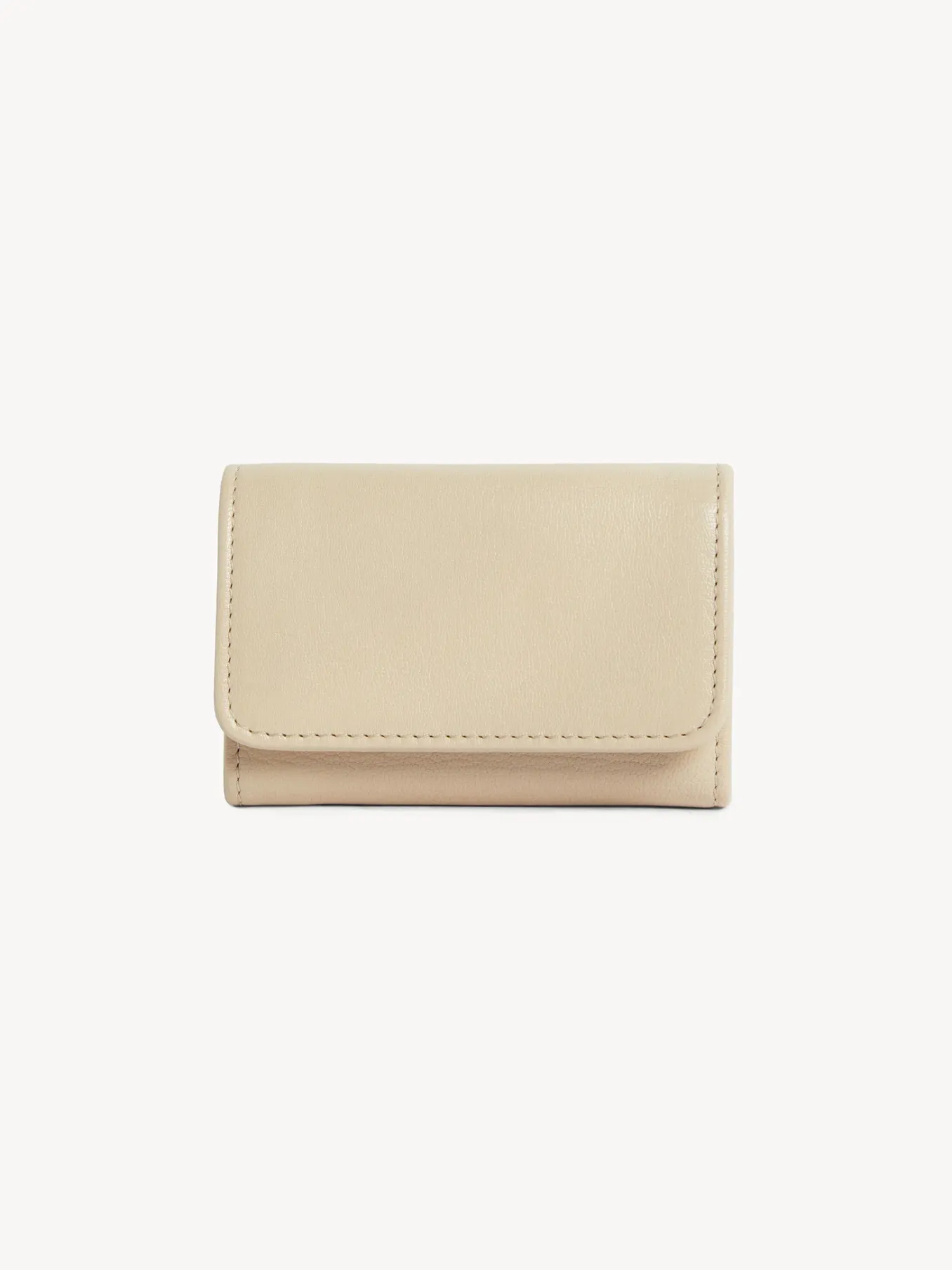 Portefeuilles Compacts-Chloé Portefeuille A Trois Volets Saddie Cement Beige