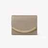 Portefeuilles Compacts-Chloé Portefeuille A Trois Volets Lizzie Motty Grey