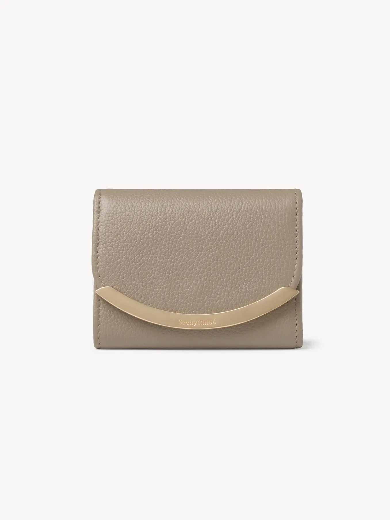 Portefeuilles Compacts-Chloé Portefeuille A Trois Volets Lizzie Motty Grey