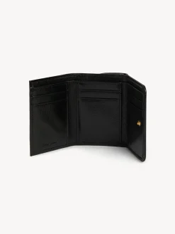 Portefeuilles Compacts-Chloé Portefeuille A Trois Volets Saddie Noir