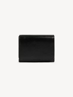 Portefeuilles Compacts-Chloé Portefeuille A Trois Volets Saddie Noir