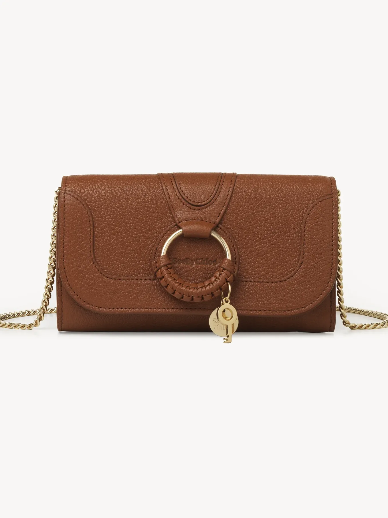 Portefeuilles Longs-Chloé Portefeuille Chaine Hana Caramello