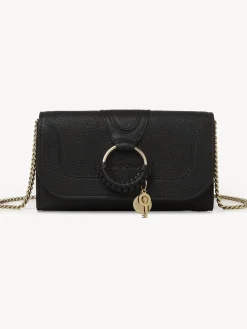 Sacs À Bandoulière-Chloé Portefeuille Chaine Hana Noir