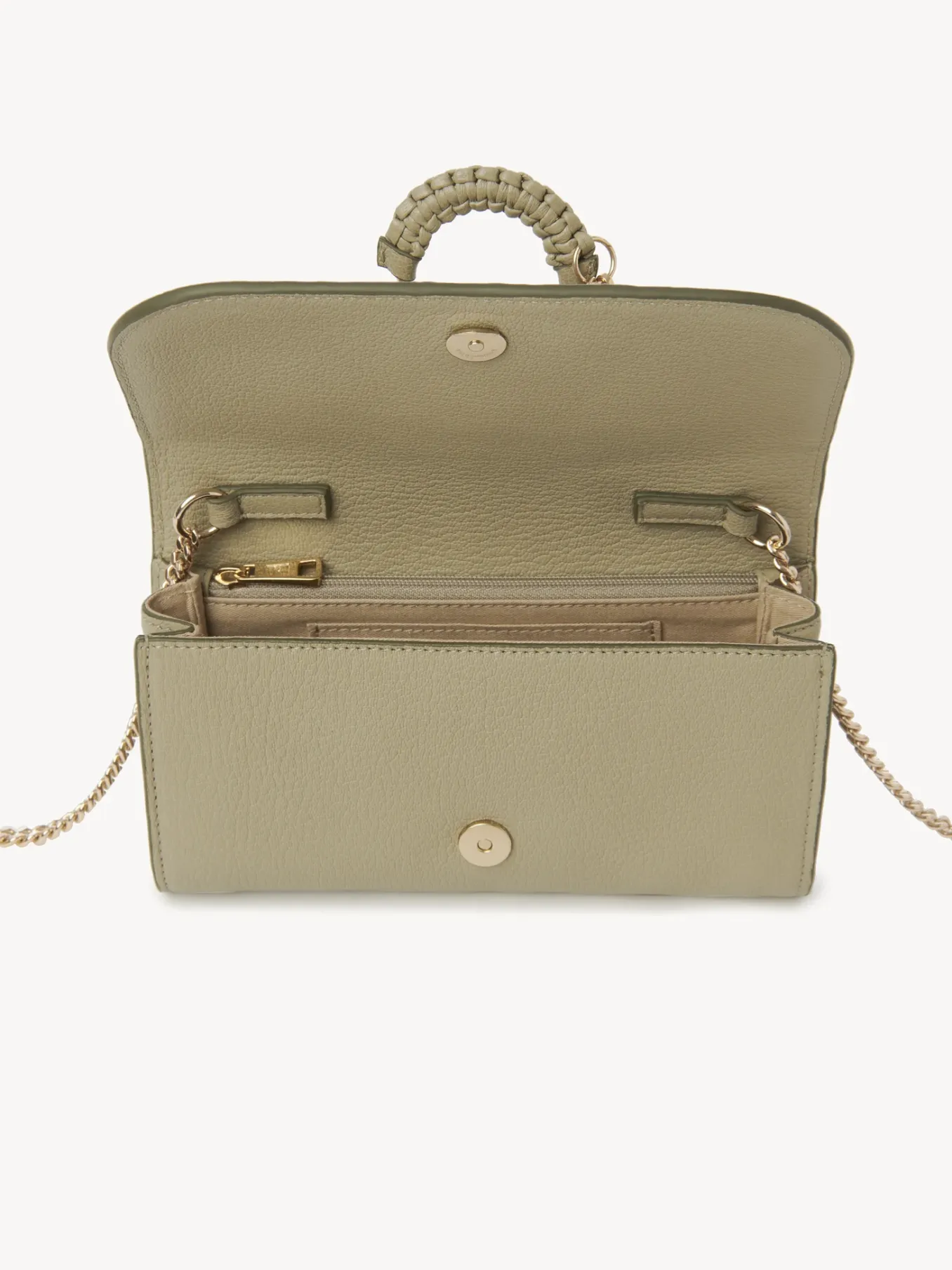 Portefeuilles Longs-Chloé Portefeuille Chaine Hana Pottery Green