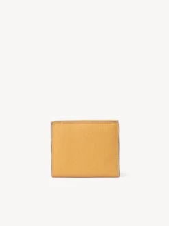 Portefeuilles Compacts-Chloé Portefeuille Compact A Rabat Marcie Tan Apricot