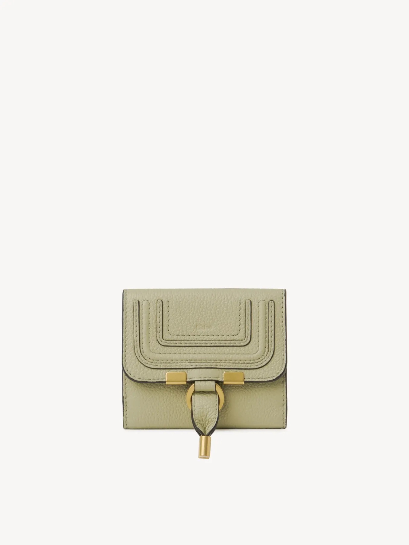Portefeuilles Compacts-Chloé Portefeuille Compact A Rabat Marcie Faded Green