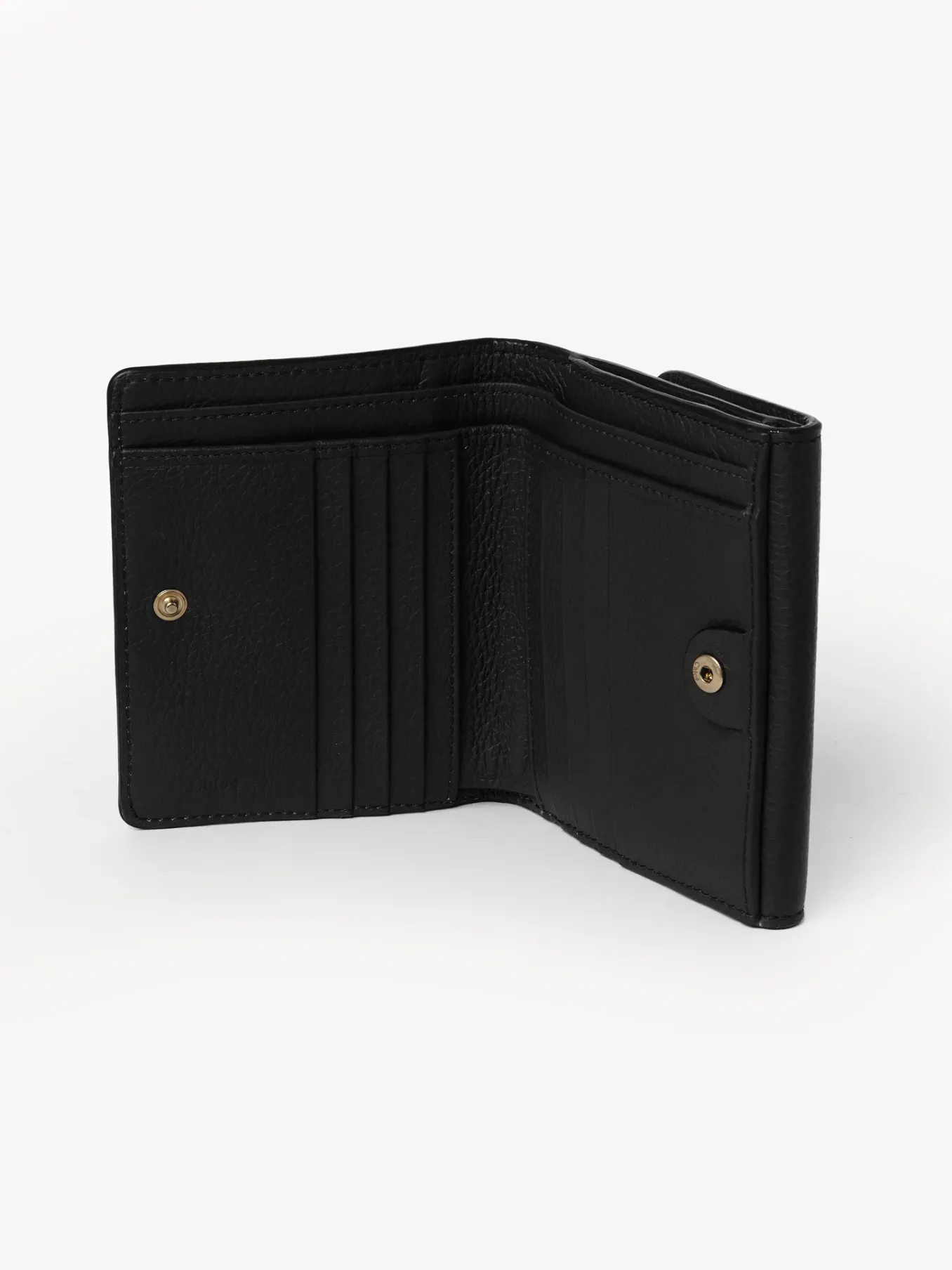 Portefeuilles Compacts-Chloé Portefeuille Compact A Rabat Marcie Noir