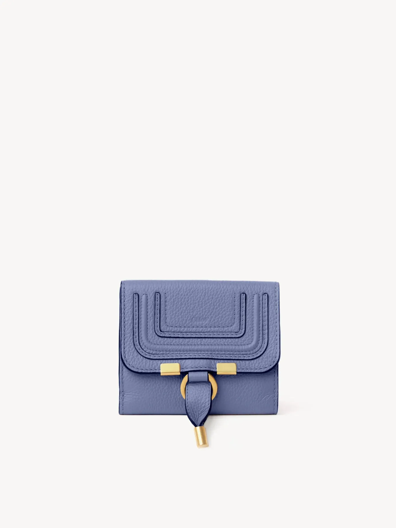 Portefeuilles Compacts-Chloé Portefeuille Compact A Rabat Marcie Graphite Navy