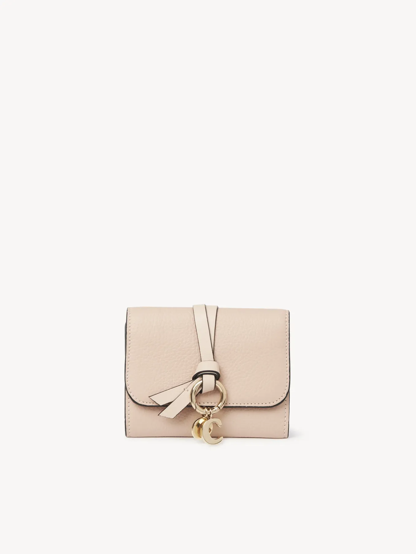 Portefeuilles Compacts-Chloé Portefeuille Compact A Trois Volets Alphabet Cement Pink