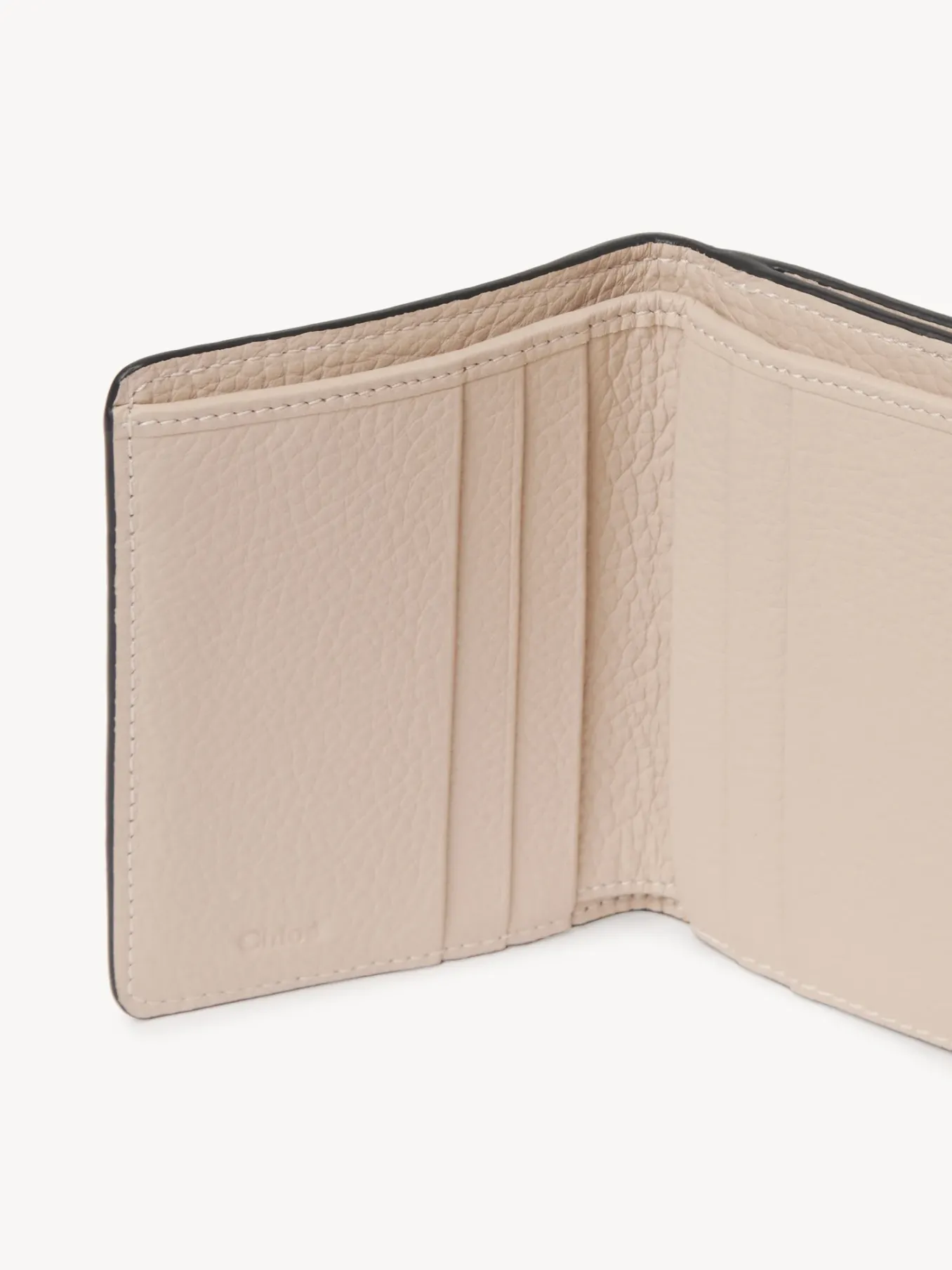 Portefeuilles Compacts-Chloé Portefeuille Compact A Trois Volets Alphabet Cement Pink
