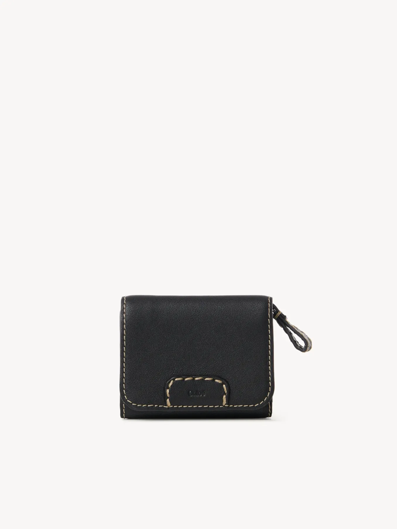 Portefeuilles Compacts-Chloé Portefeuille Compact A Trois Volets Edith Noir