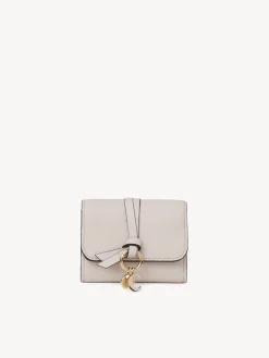 Portefeuilles Compacts-Chloé Portefeuille Compact A Trois Volets Alphabet Wild Grey