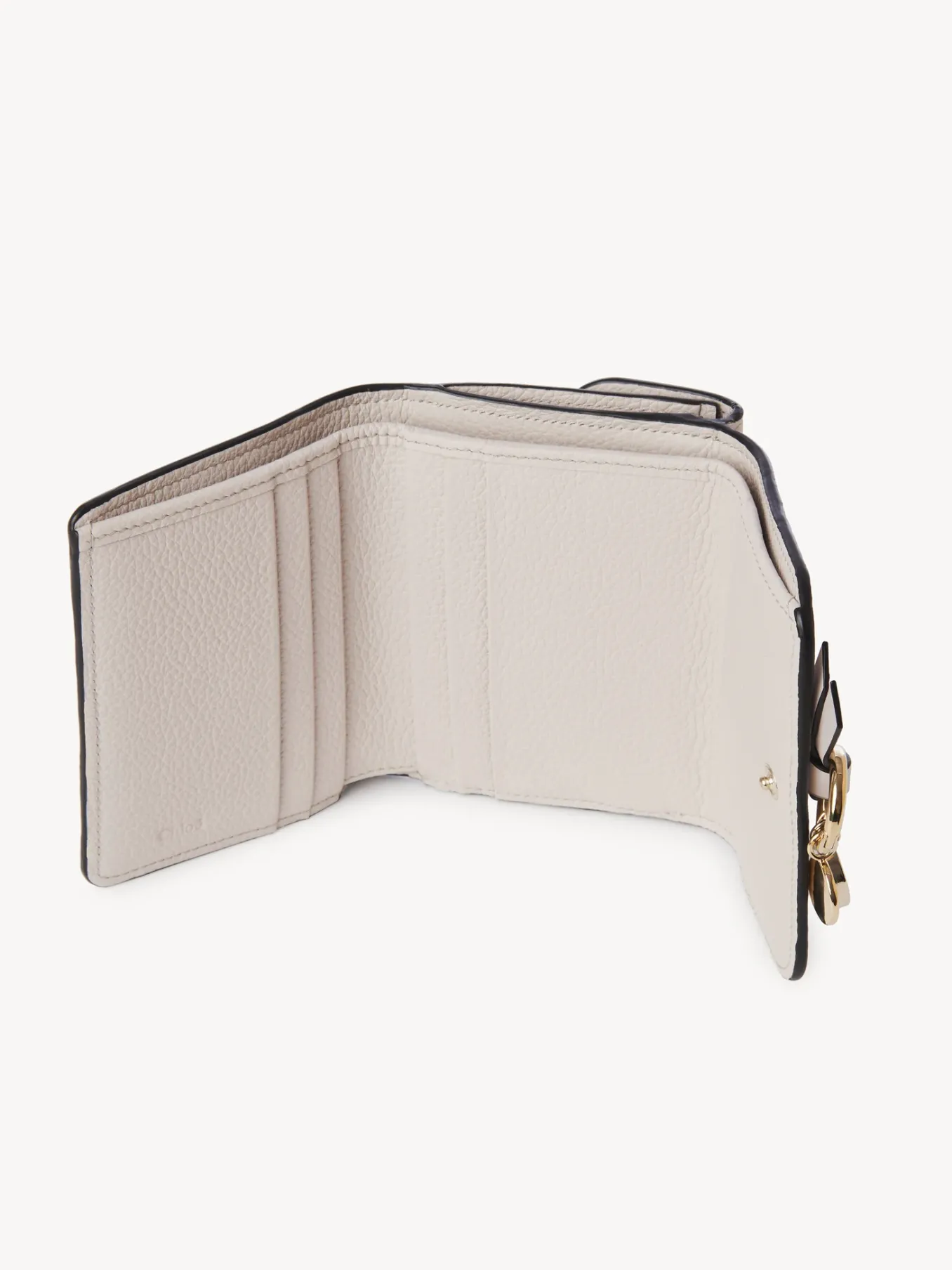 Portefeuilles Compacts-Chloé Portefeuille Compact A Trois Volets Alphabet Wild Grey