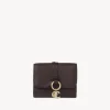 Portefeuilles Compacts-Chloé Portefeuille Compact A Trois Volets Alphabet Deep Violine