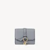Portefeuilles Compacts-Chloé Portefeuille Compact A Trois Volets Alphabet Storm Blue
