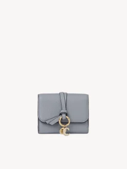 Portefeuilles Compacts-Chloé Portefeuille Compact A Trois Volets Alphabet Storm Blue