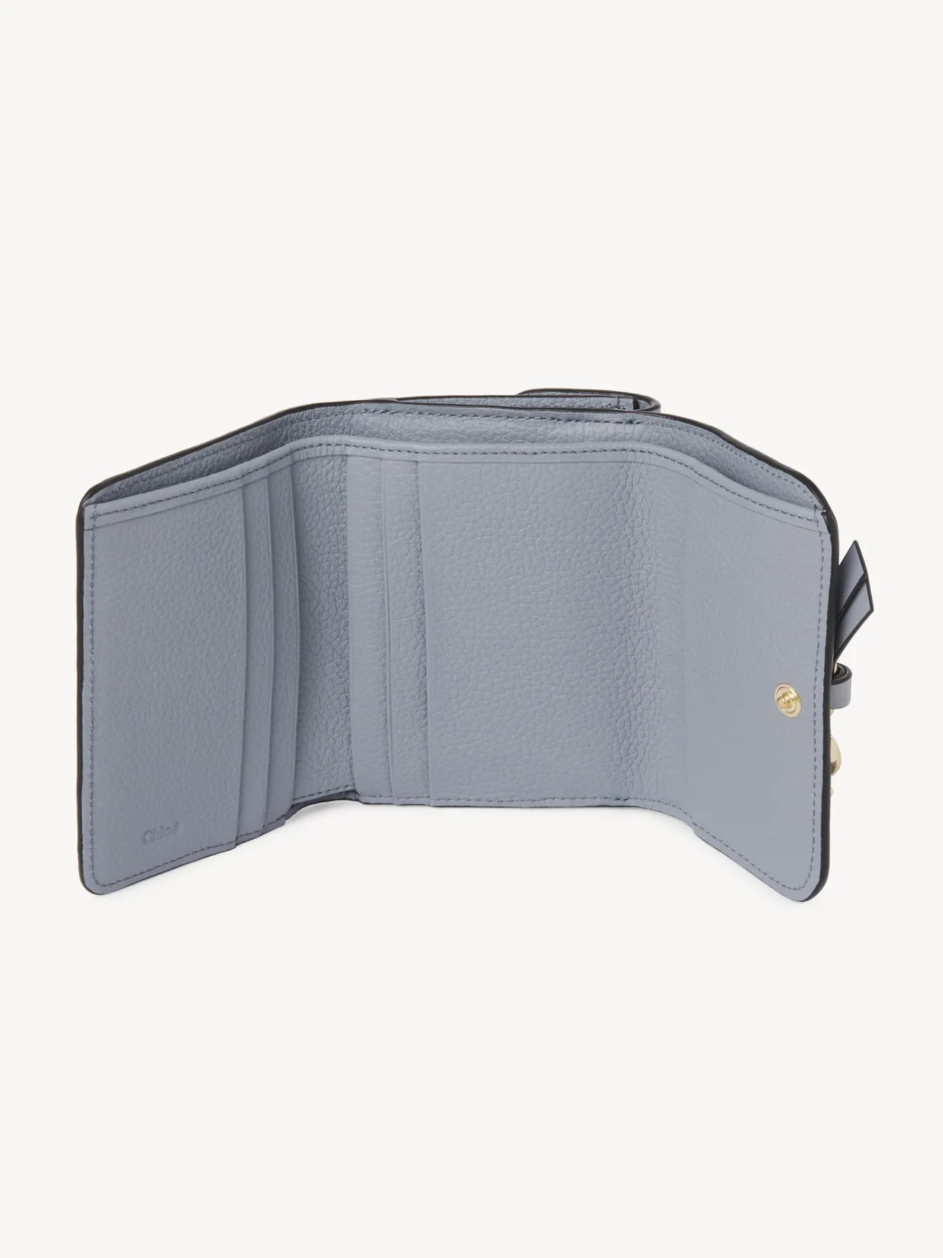 Portefeuilles Compacts-Chloé Portefeuille Compact A Trois Volets Alphabet Storm Blue
