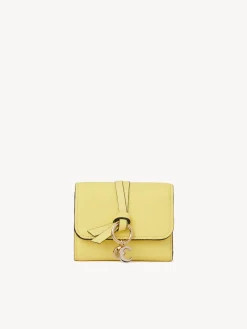 Portefeuilles Compacts-Chloé Portefeuille Compact A Trois Volets Alphabet Daffodil Yellow