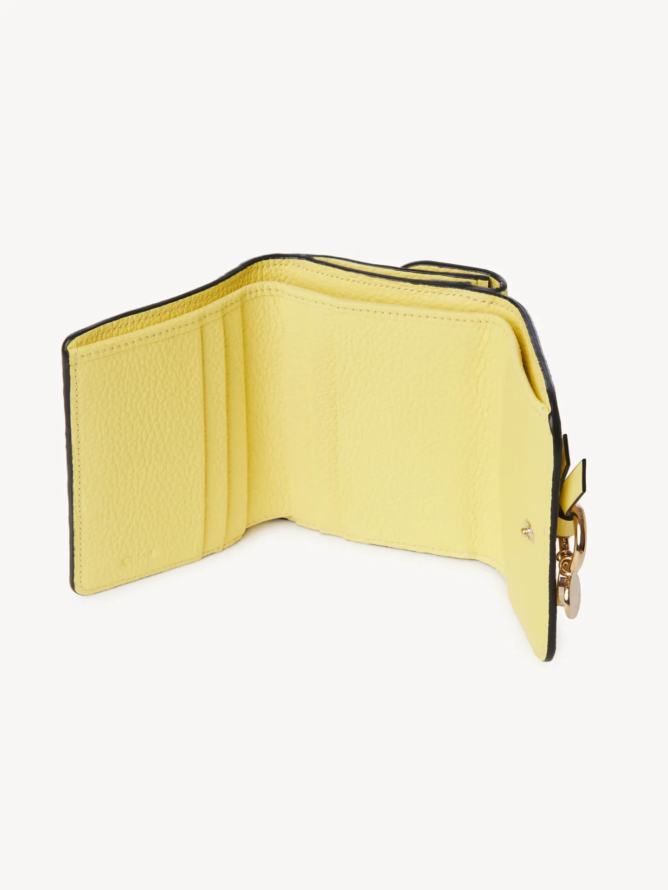 Portefeuilles Compacts-Chloé Portefeuille Compact A Trois Volets Alphabet Daffodil Yellow