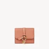 Portefeuilles Compacts-Chloé Portefeuille Compact A Trois Volets Alphabet Flaming Coral
