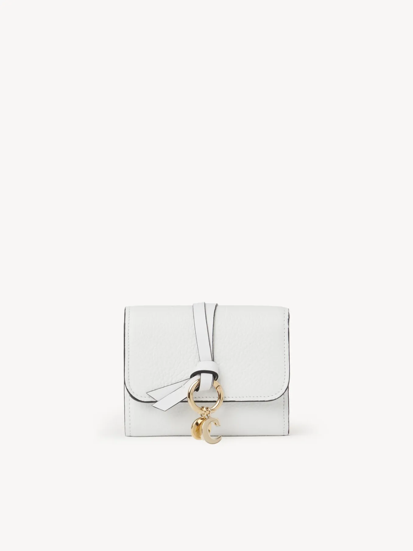 Portefeuilles Compacts-Chloé Portefeuille Compact A Trois Volets Alphabet Crystal White