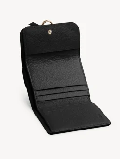 Portefeuilles Compacts-Chloé Portefeuille Compact A Trois Volets Alphabet Noir