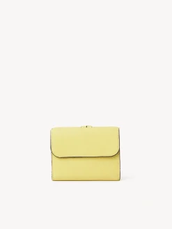 Portefeuilles Compacts-Chloé Portefeuille Compact A Trois Volets Alphabet Truly Yellow