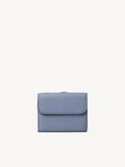 Portefeuilles Compacts-Chloé Portefeuille Compact A Trois Volets Alphabet Shady Cobalt