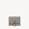 Portefeuilles Compacts-Chloé Portefeuille Compact A Trois Volets Alphabet Cashmere Grey