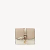 Portefeuilles Compacts-Chloé Portefeuille Compact A Trois Volets Alphabet Beige - Yellow 1