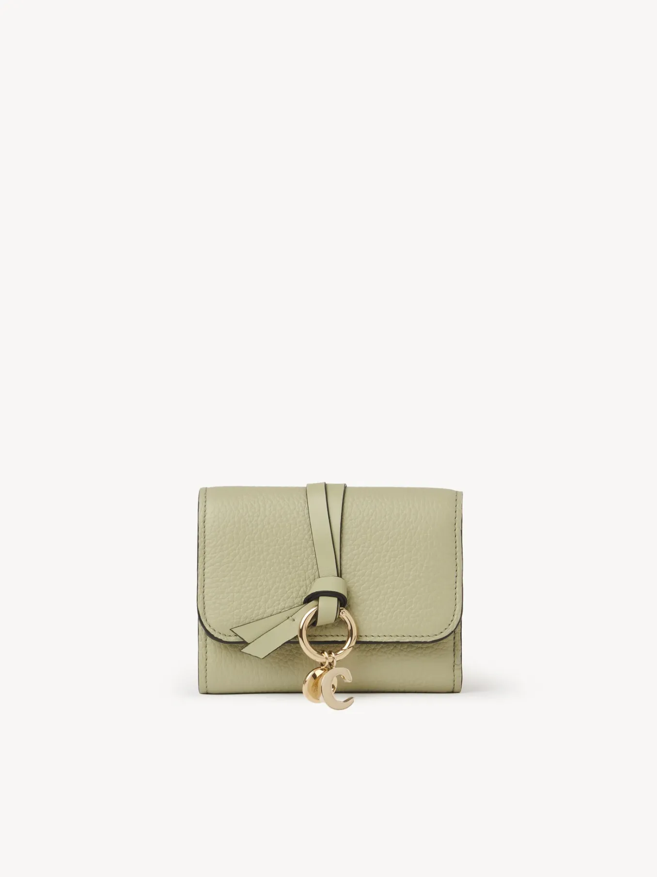 Portefeuilles Compacts-Chloé Portefeuille Compact A Trois Volets Alphabet Faded Green