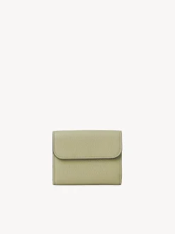 Portefeuilles Compacts-Chloé Portefeuille Compact A Trois Volets Alphabet Faded Green