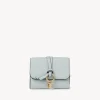 Portefeuilles Compacts-Chloé Portefeuille Compact A Trois Volets Alphabet Icy Blue