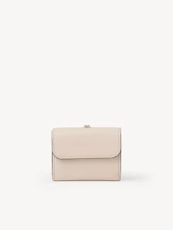 Portefeuilles Compacts-Chloé Portefeuille Compact A Trois Volets Alphabet Cement Pink