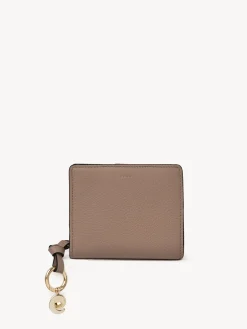Portefeuilles Compacts-Chloé Portefeuille Compact Alphabet Woodrose