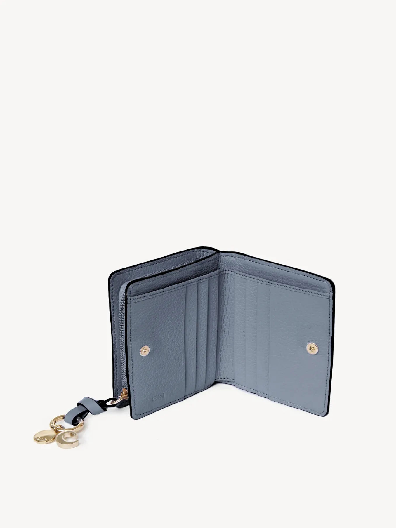 Portefeuilles Compacts-Chloé Portefeuille Compact Alphabet Storm Blue
