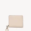 Portefeuilles Compacts-Chloé Portefeuille Compact Zippe Alphabet Cement Pink