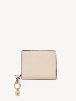 Portefeuilles Compacts-Chloé Portefeuille Compact Zippe Alphabet Cement Pink