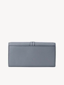 Portefeuilles Longs-Chloé Portefeuille Long A Rabat Alphabet Storm Blue