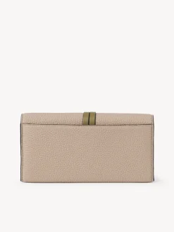Portefeuilles Longs-Chloé Portefeuille Long A Rabat Alphabet Beige - Brown 1