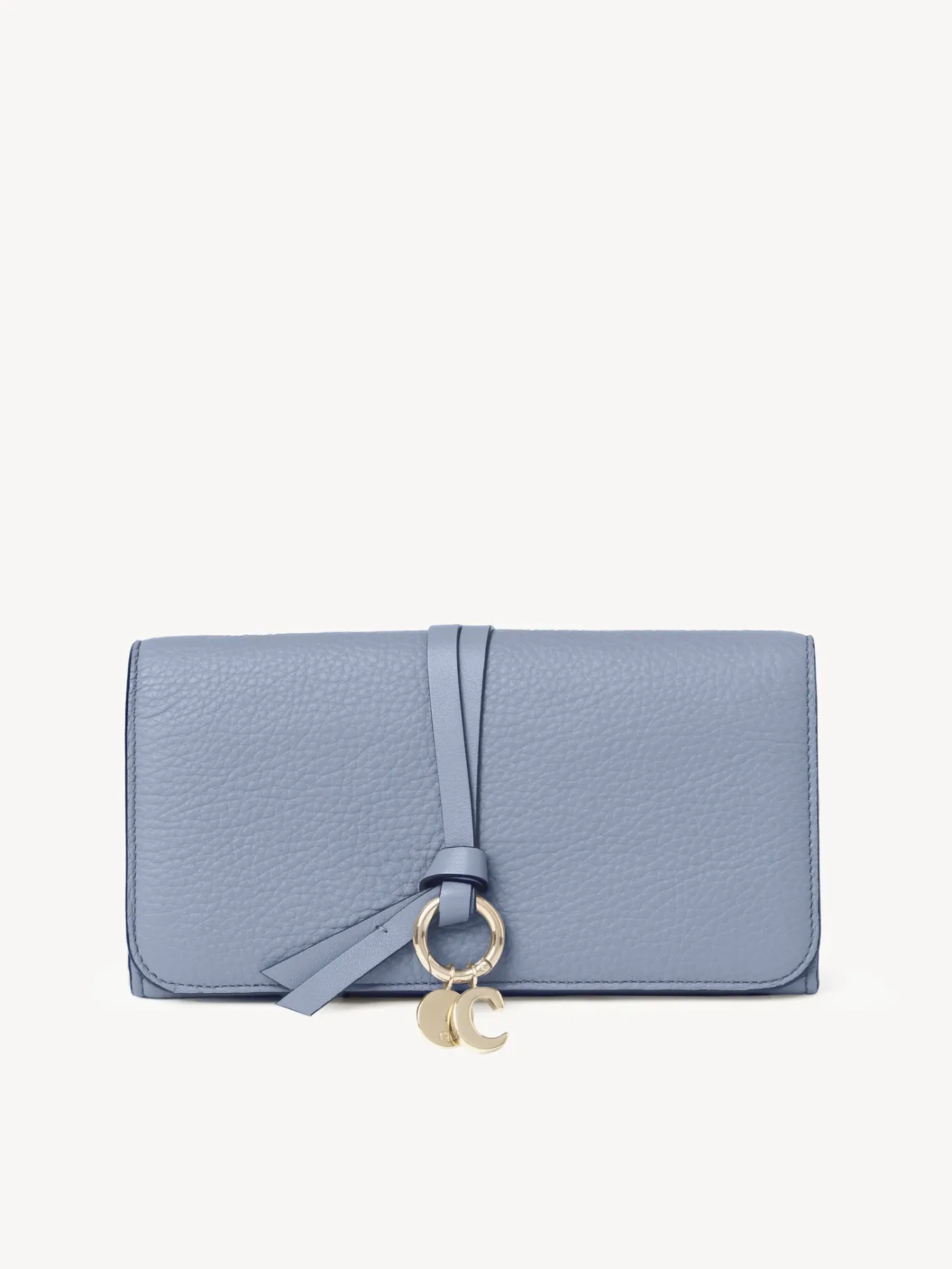 Portefeuilles Longs-Chloé Portefeuille Long A Rabat Alphabet Shady Cobalt
