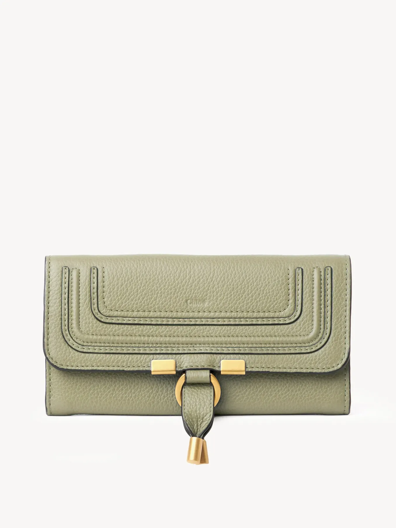 Portefeuilles Longs-Chloé Portefeuille Long A Rabat Marcie Faded Green