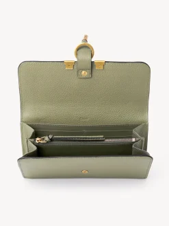 Portefeuilles Longs-Chloé Portefeuille Long A Rabat Marcie Faded Green